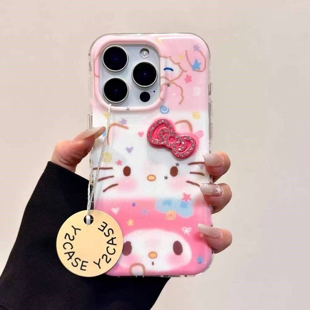 Mobile Tech Accessories - Creative anime peripheral cat and rabbit