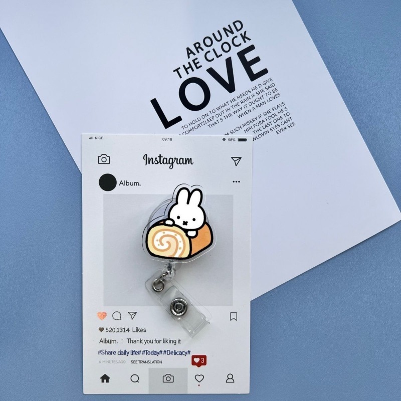 Kawaii Miffy Retractable ID Ba - Kawaii Tech Accessories ulasan dan harga