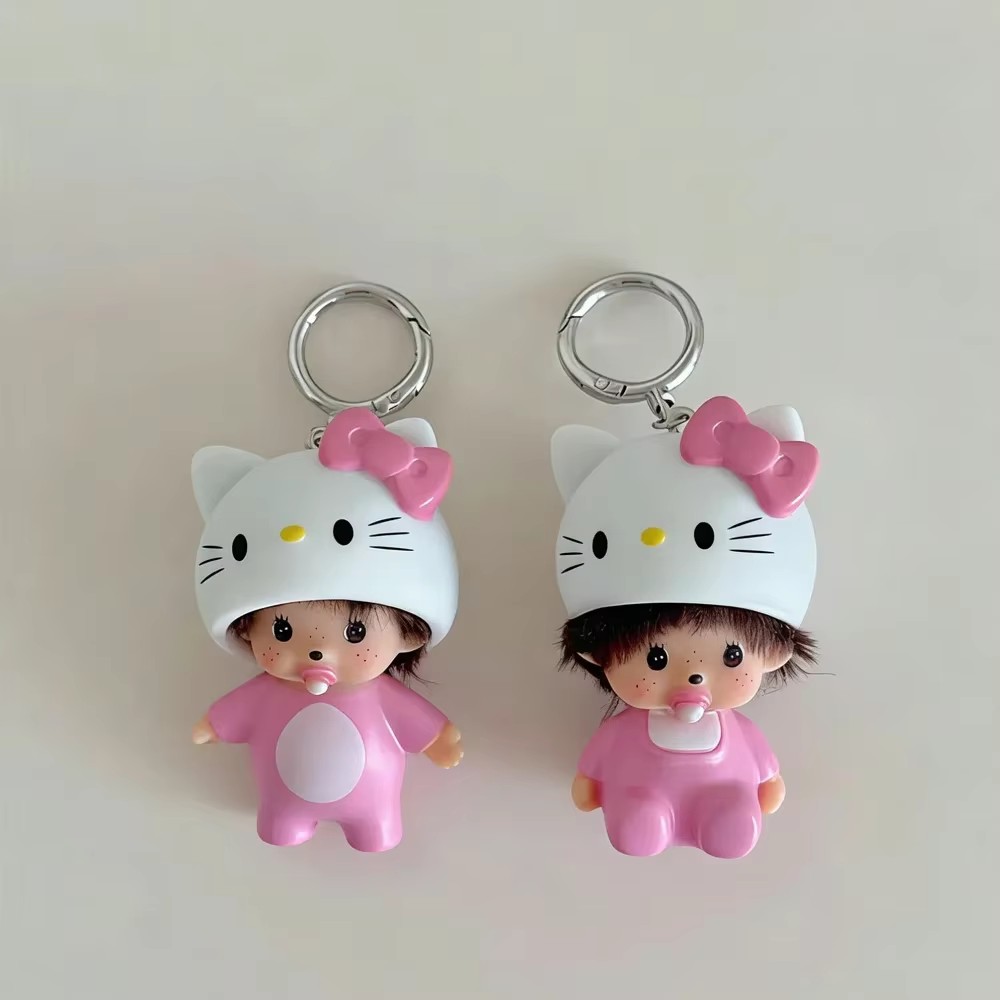 Sanrio Monchhichi Keychain 6pc - Kawaii Tech Accessories ulasan dan harga